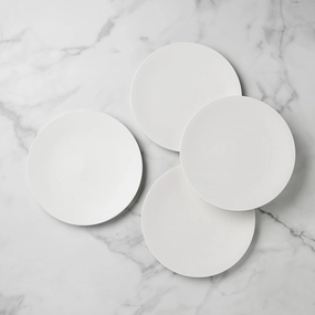 LX Collective White Dinner Plates - Set of 4modern kitchen decor ,kitchen dinner set ,dinnerware 