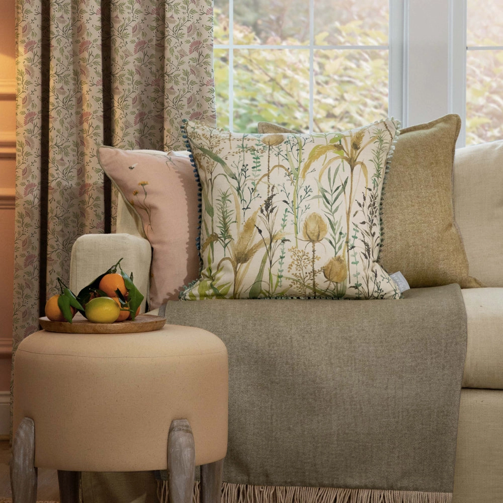 Lydiard Printed Cushion Linen