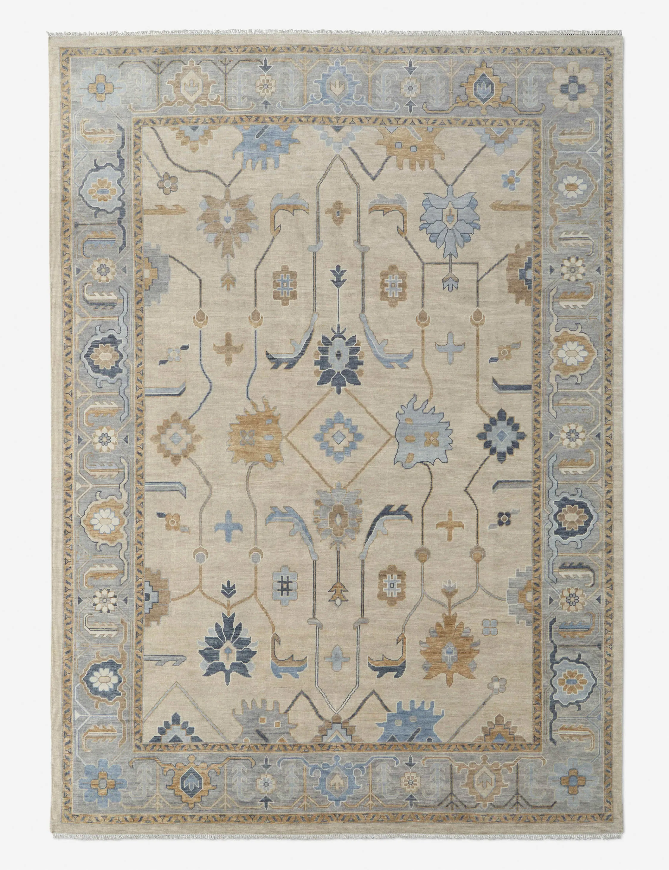 Lytton Hand-Knotted Wool Rugmodern color block patchwork rug