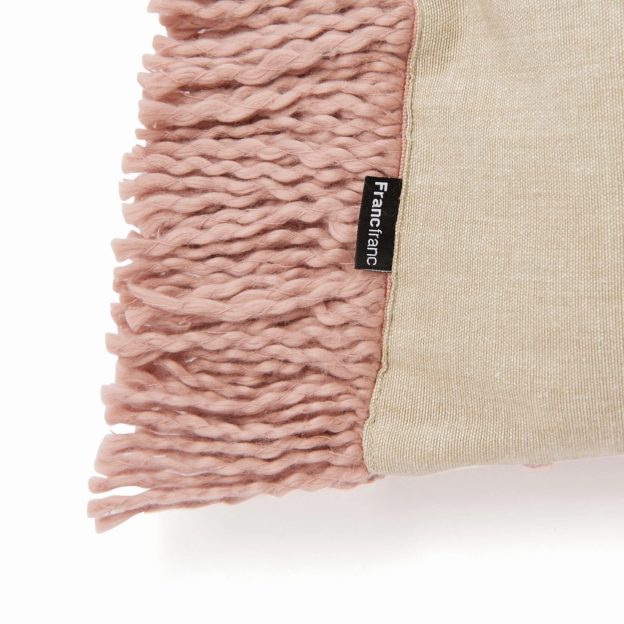 Macrame Cushion Cover 400 x 250 Pink