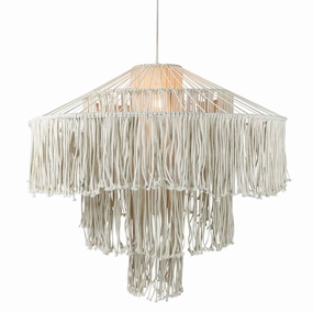 Macrame Fringe Pendant Lightnordic style desktop ornaments