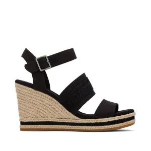 Madelyn Black Wedge Sandal