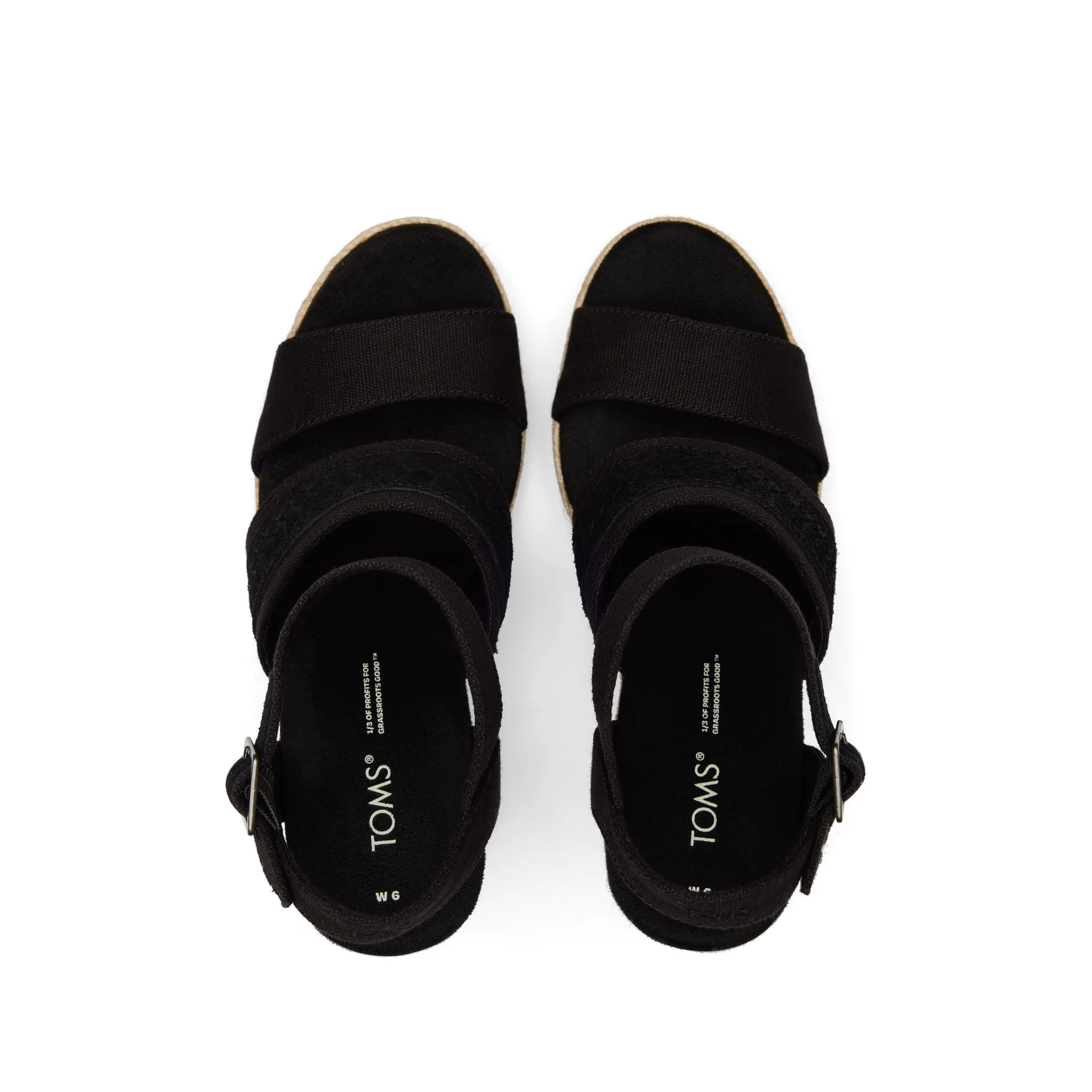 Madelyn Black Wedge Sandal