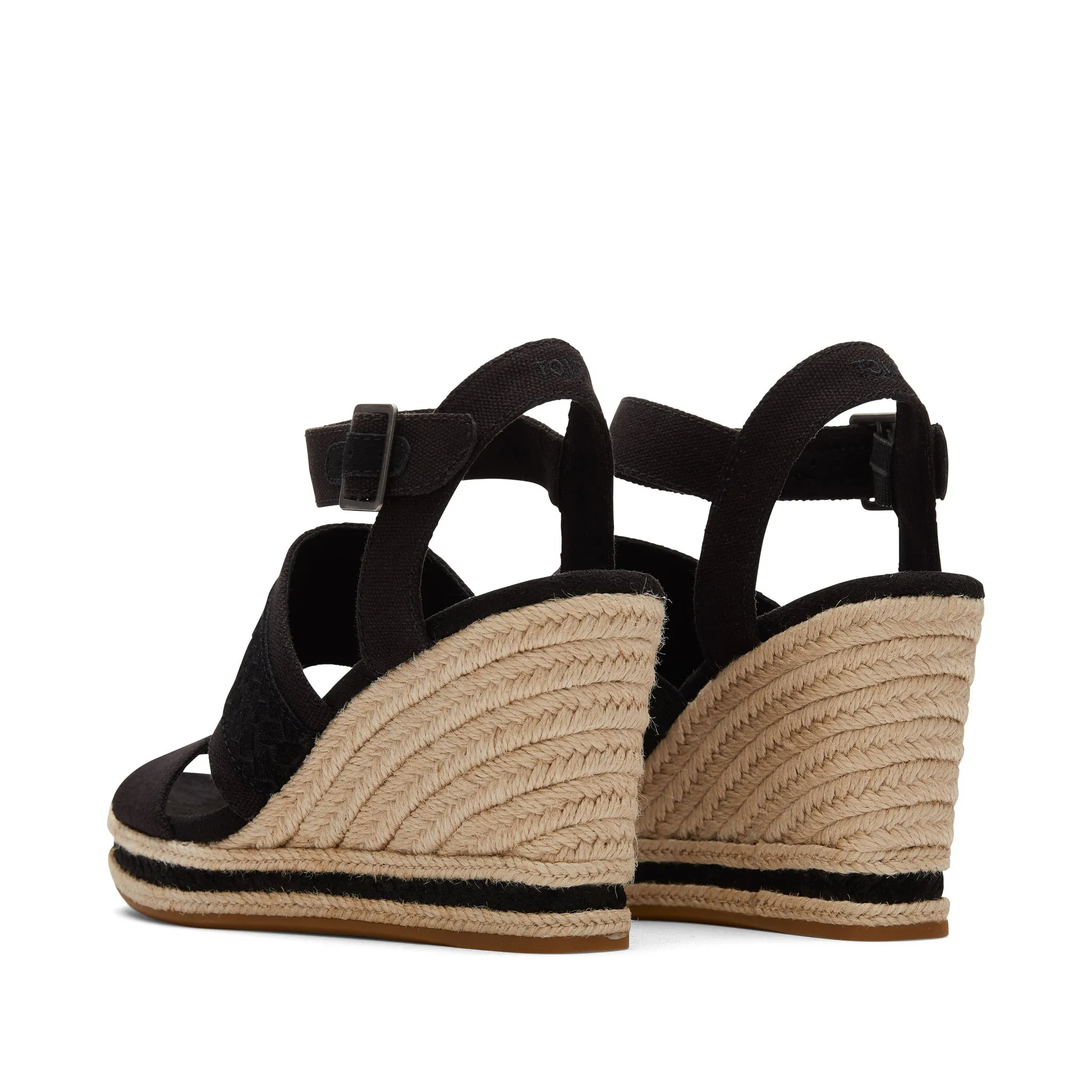 Madelyn Black Wedge Sandal