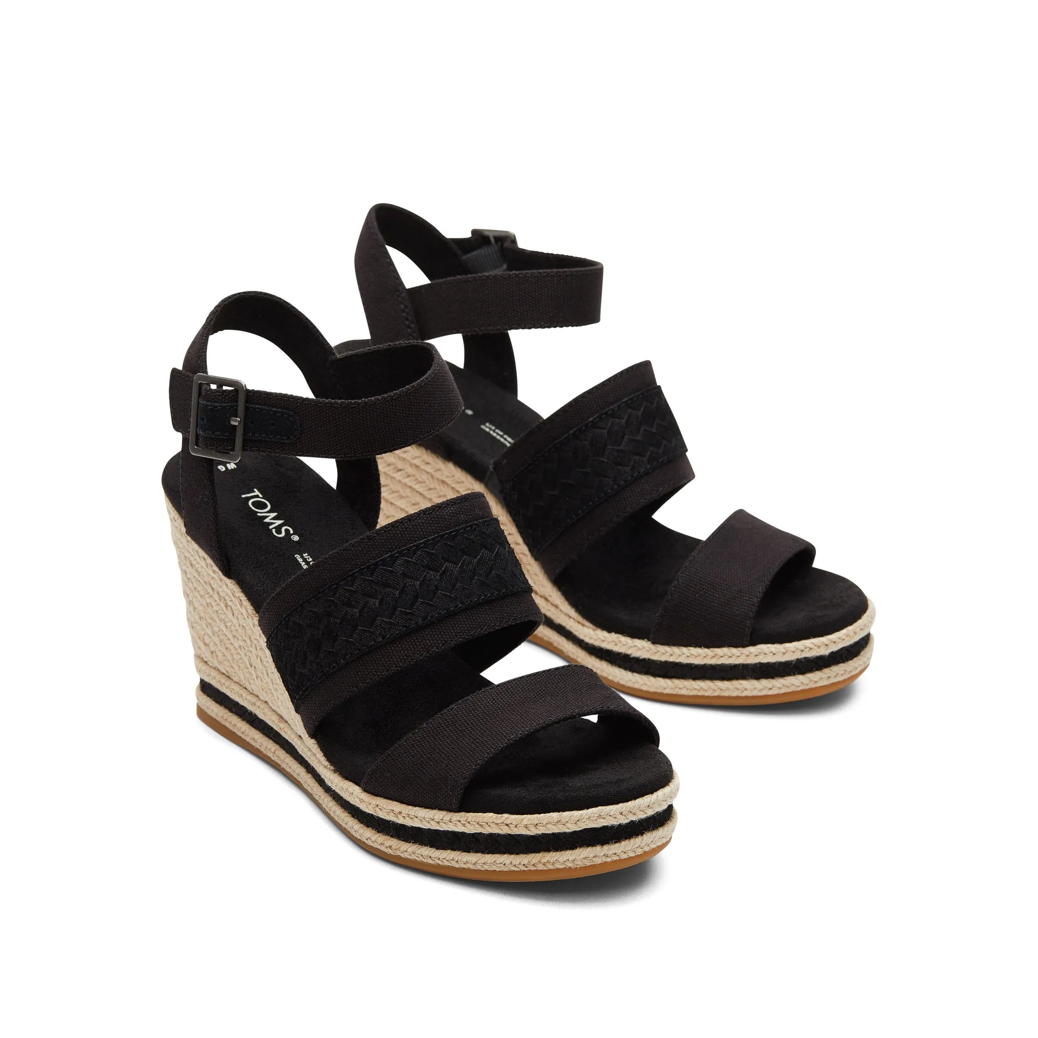 Madelyn Black Wedge Sandal