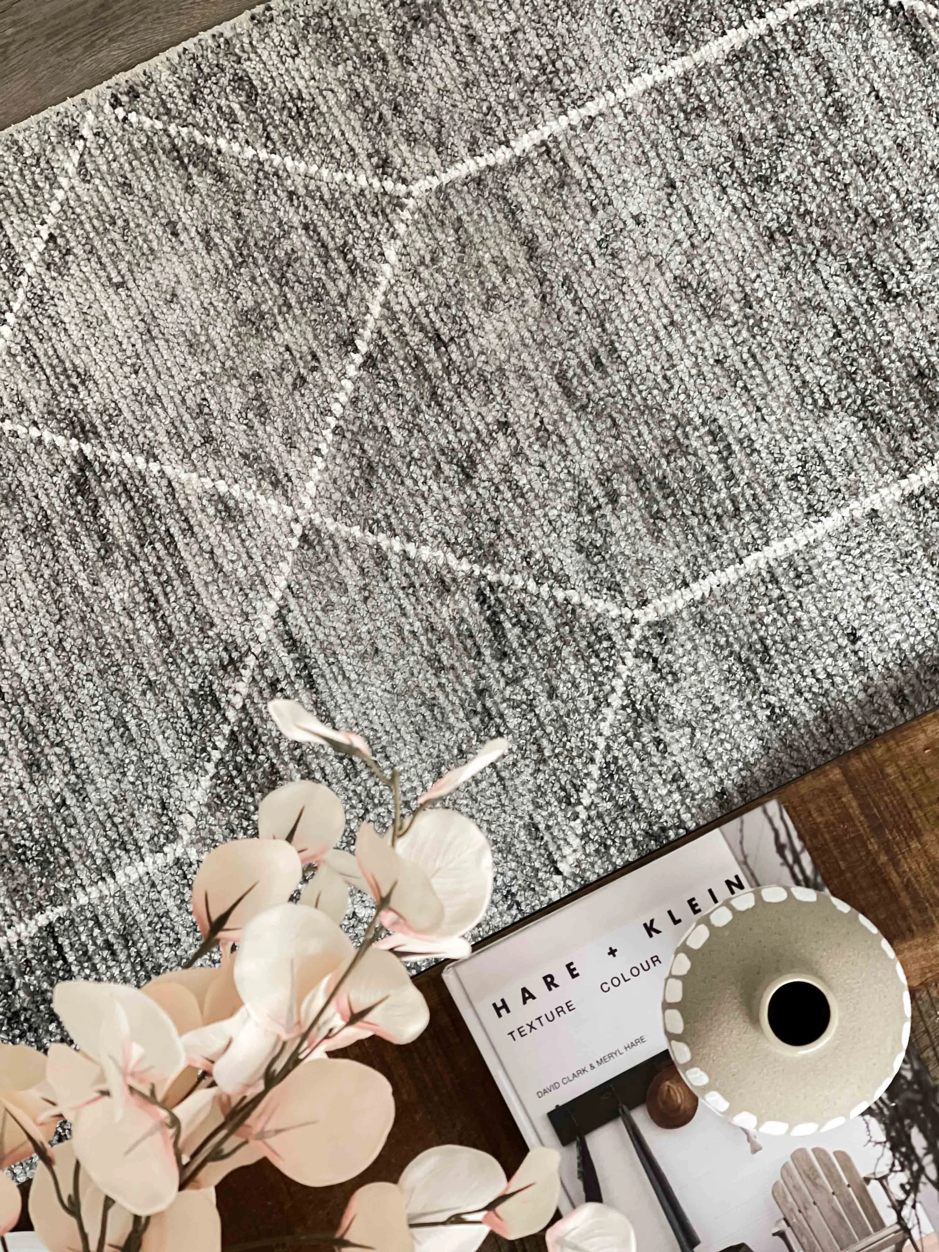Mae Grey Geometric Rug *NO RETURNS UNLESS FAULTY