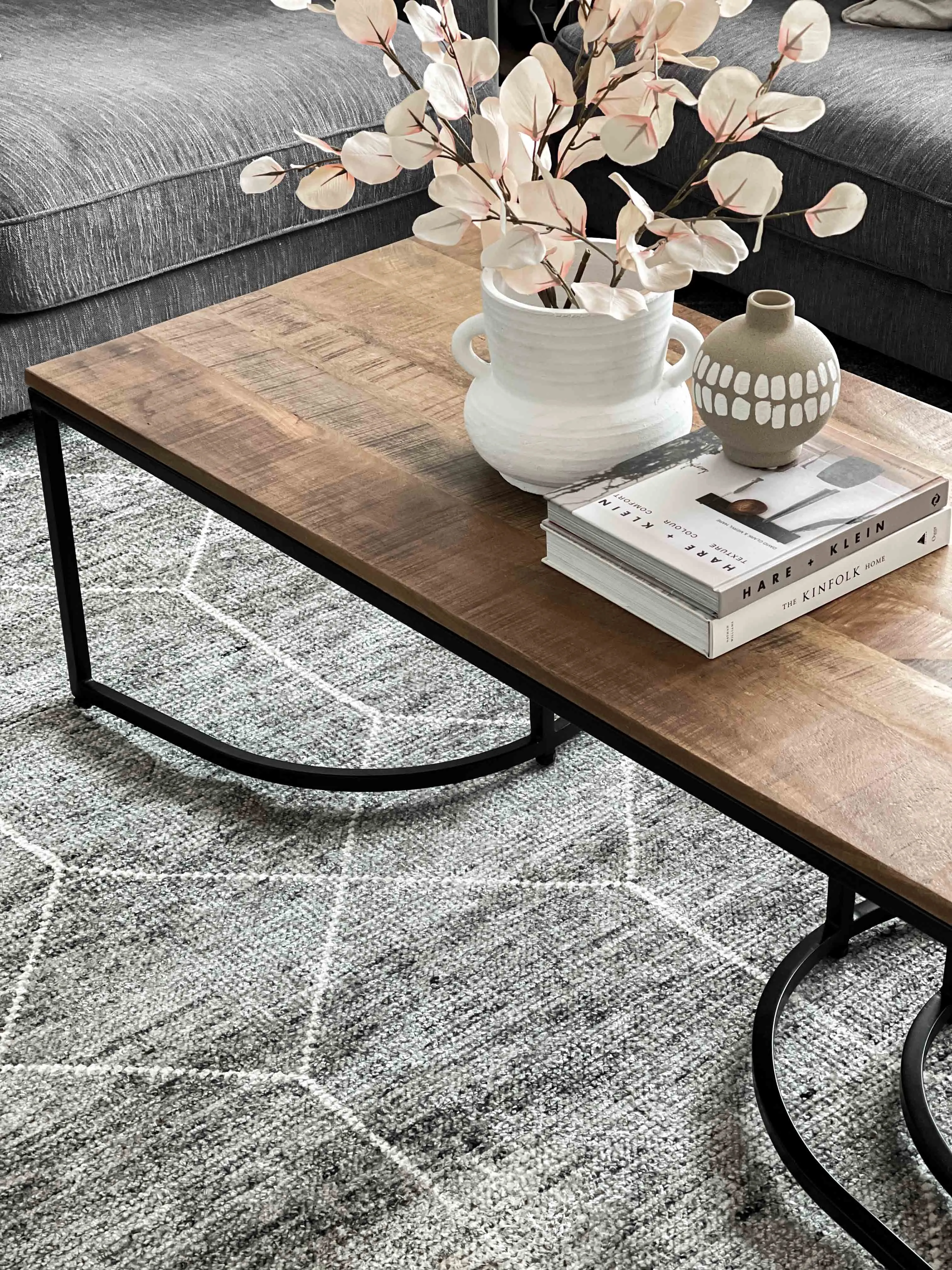 Mae Grey Geometric Rug *NO RETURNS UNLESS FAULTY