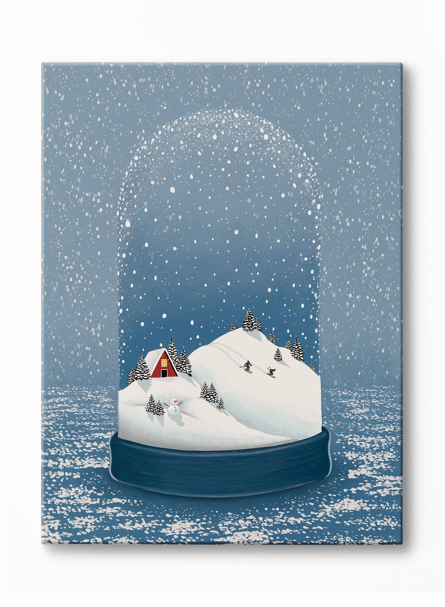 Magical Winter Snow Globe, Canvasindoor decorative canvas print