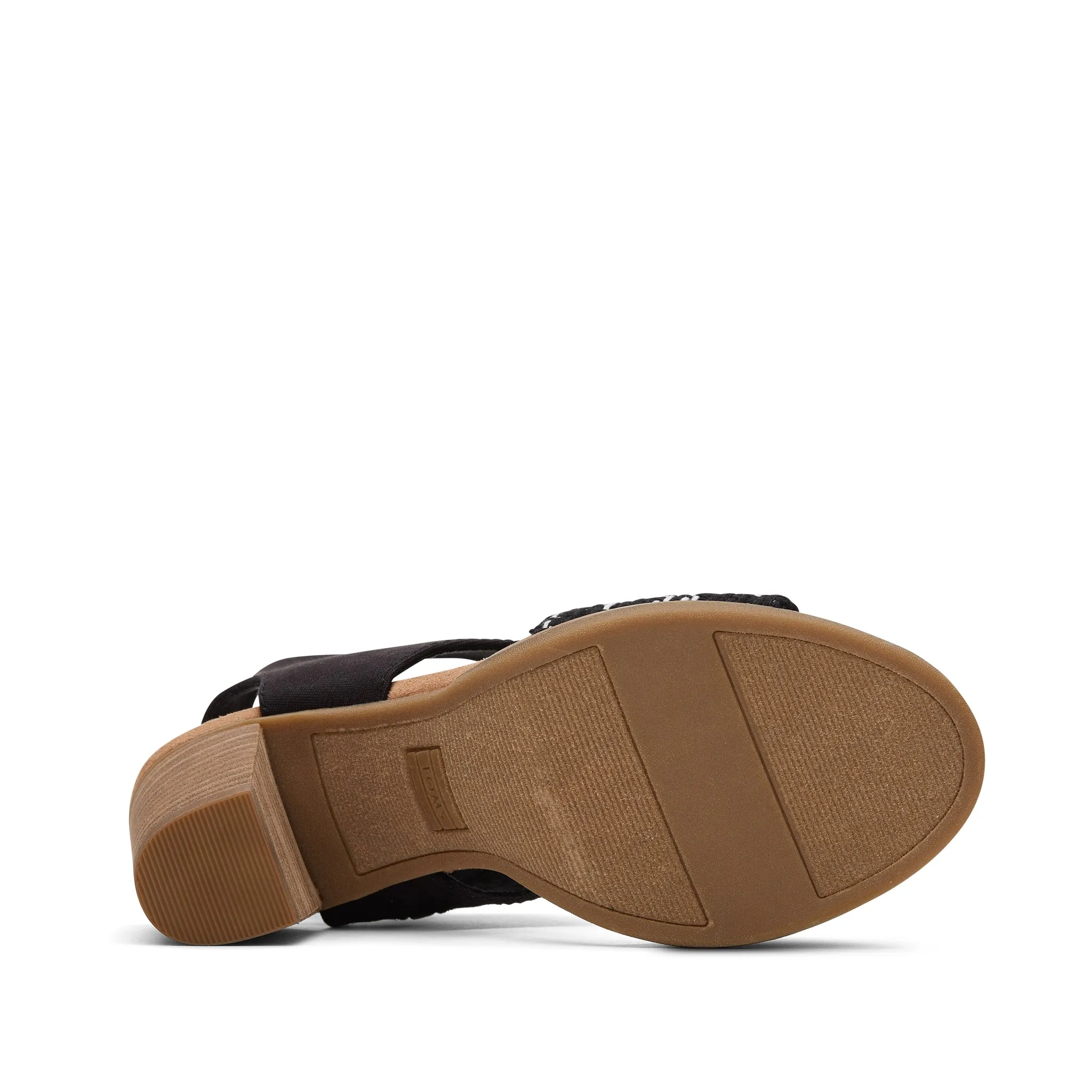 Majorca Black Woven Cutout Sandal