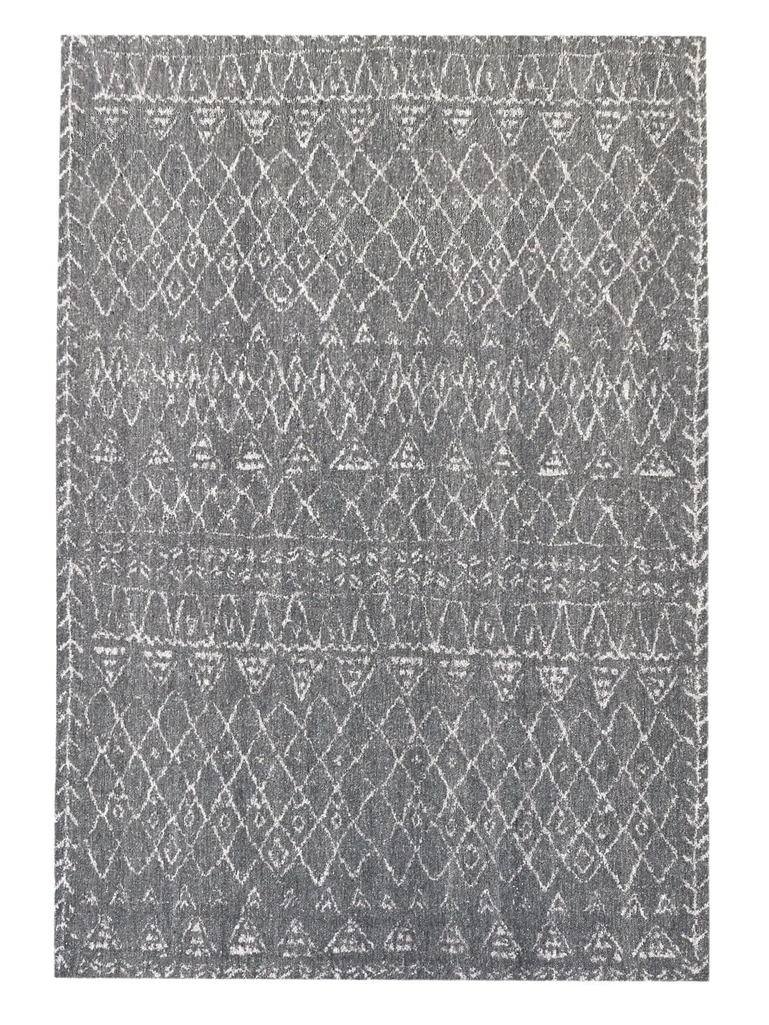 Malaika Charcoal Tribal Rug *NO RETURNS UNLESS FAULTYmodern color block patchwork rug