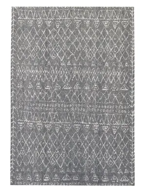 Malaika Charcoal Tribal Rug *NO RETURNS UNLESS FAULTYmodern color block patchwork rug