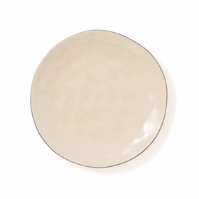 Mallet Plate M Beigehand-painted ceramic bowl