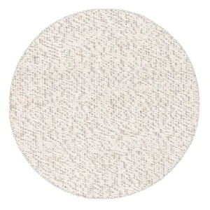 Mallory Marbled Cream and Grey Chunky Wool Round Rugmodern color block patchwork rug