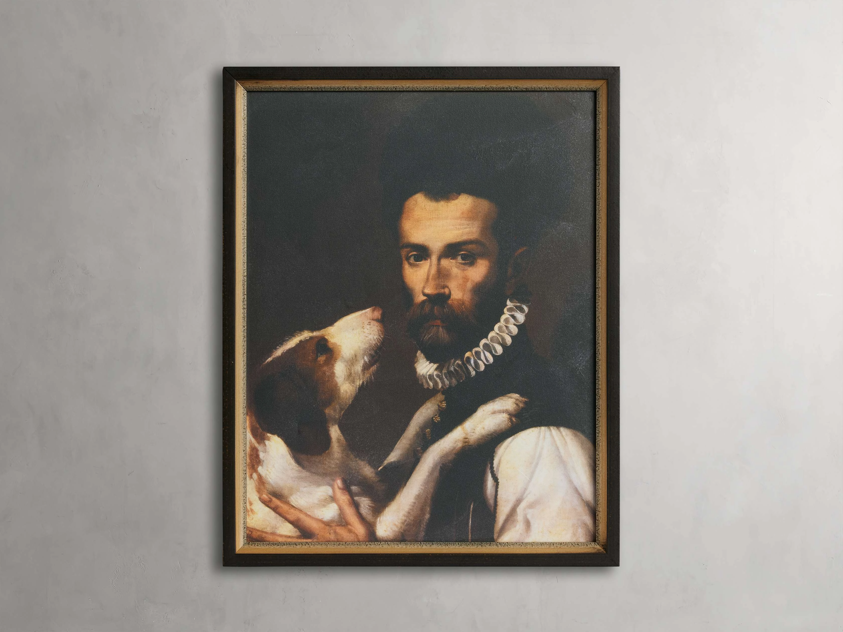 Man's Best Friend Framed Printnordic style wall decor