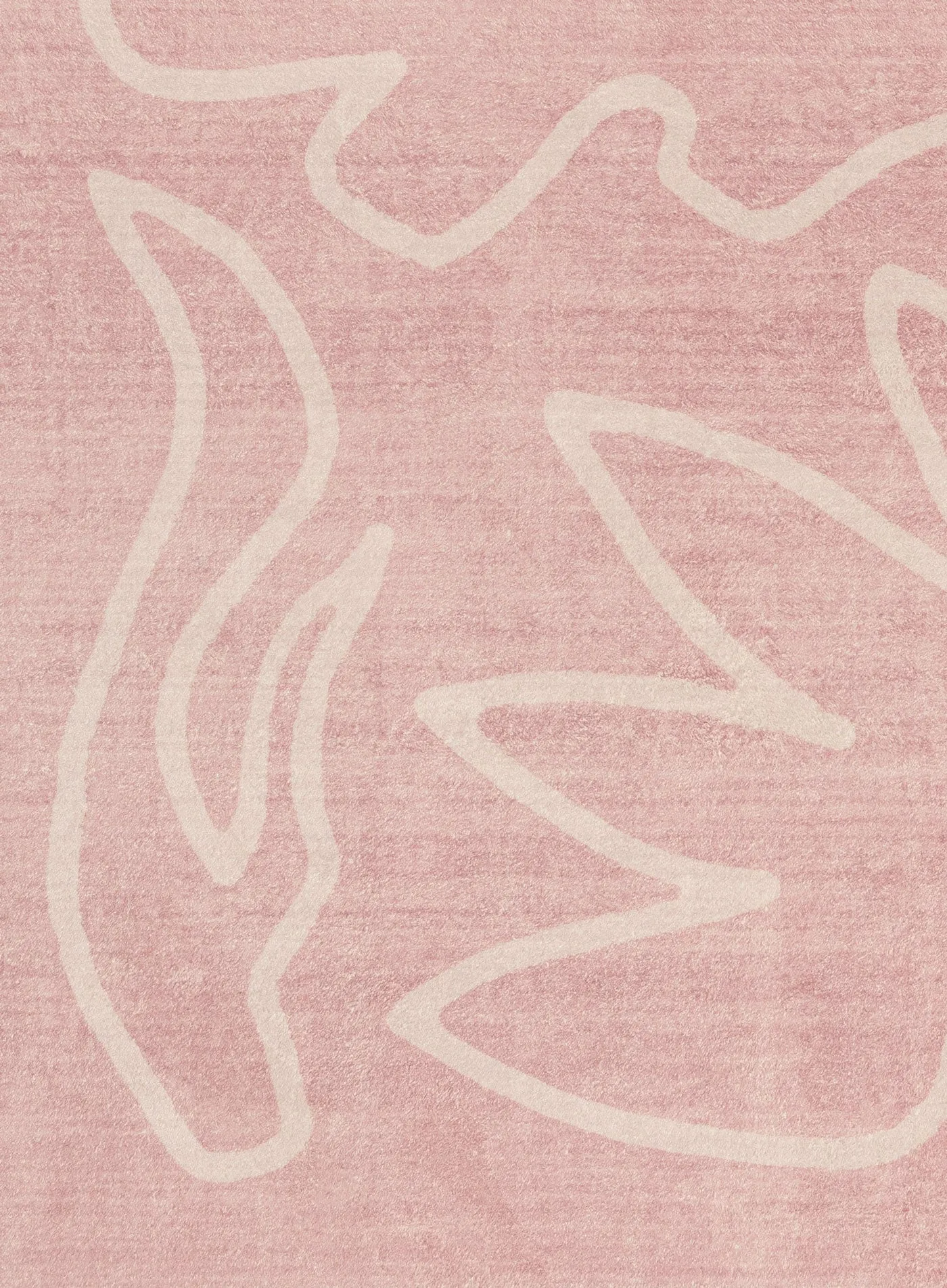 Manuela Purple Hand Drawn Washable Rug