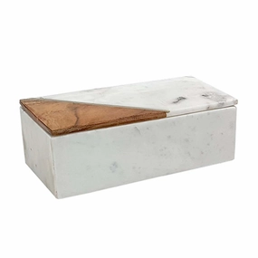 Marble Wood Box - Largehome decor ,wall decor 