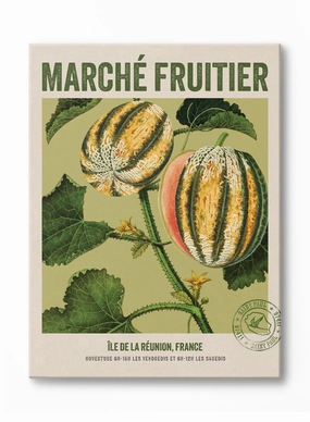 March Fruitier Reunion Island, Canvasindoor decorative canvas print