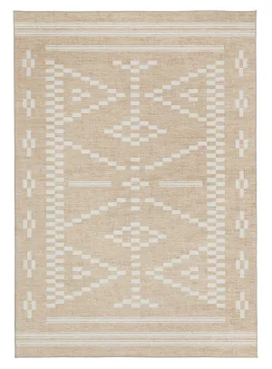 Marga Beige Ivory Indoor Outdoor Washable Rugmodern color block patchwork rug