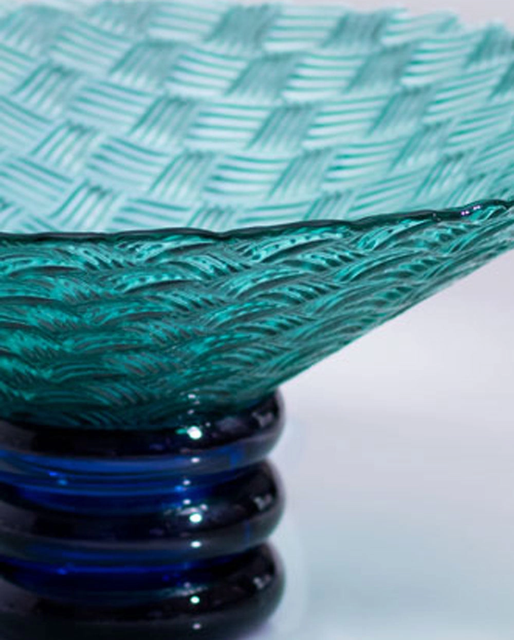 Mariel Footed Bowl - Aqua