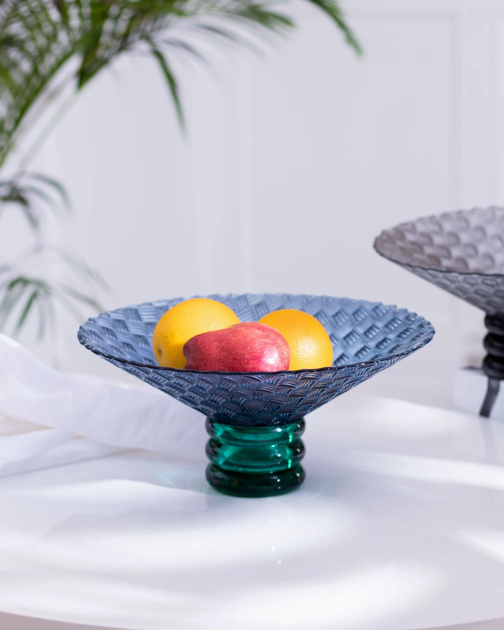 Mariel Footed Bowl - Blue