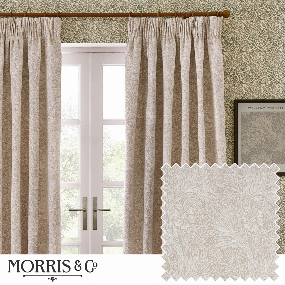 Marigold Floral Jacquard Pencil Pleat Curtains Stonehome decor ,wall decor 
