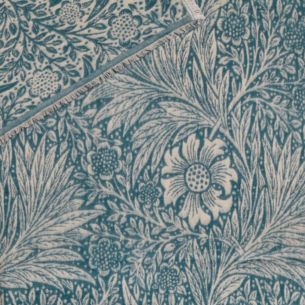 Marigold Jacquard Throw Indigo