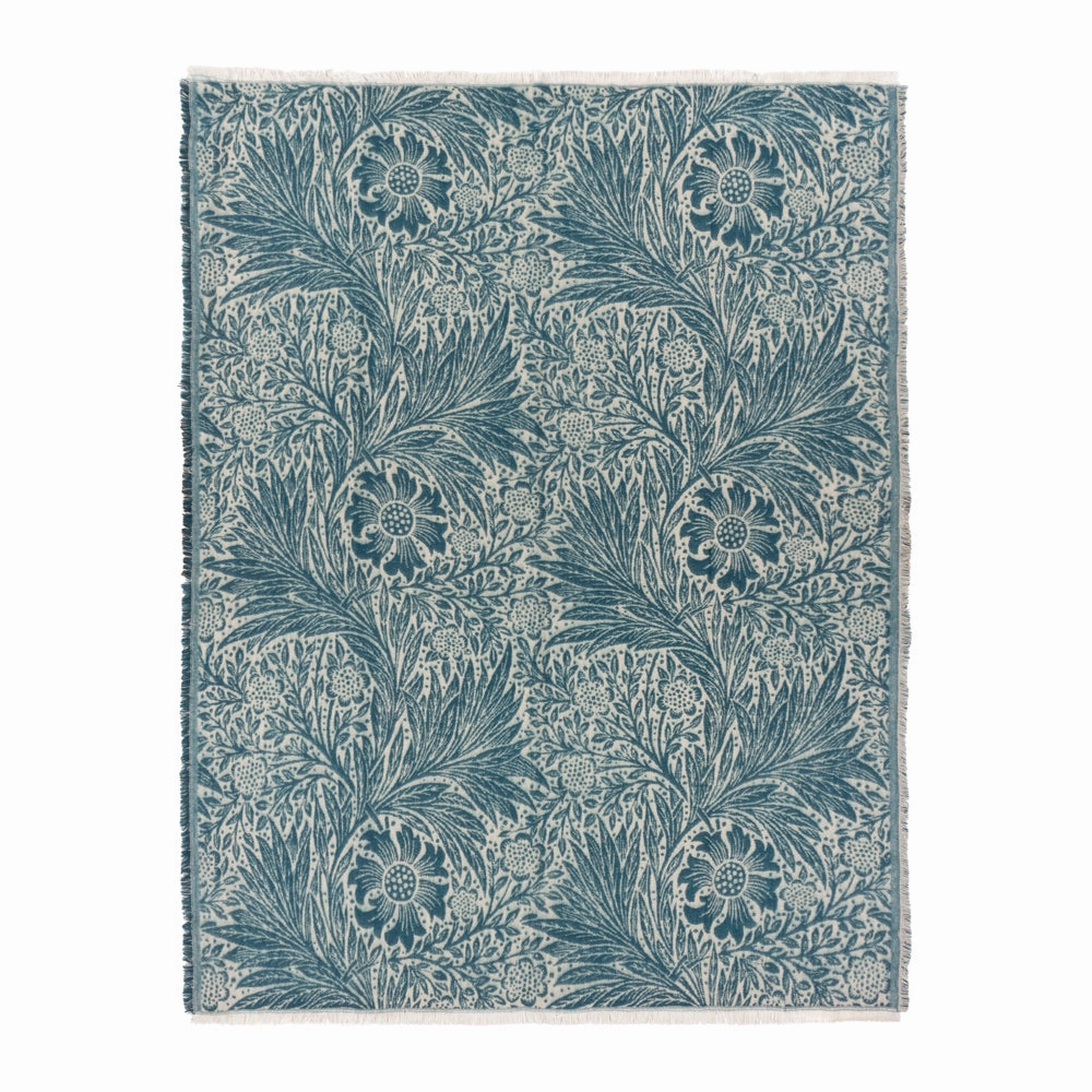Marigold Jacquard Throw Indigo