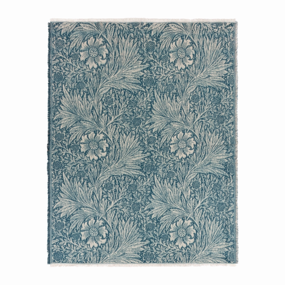 Marigold Jacquard Throw Indigo
