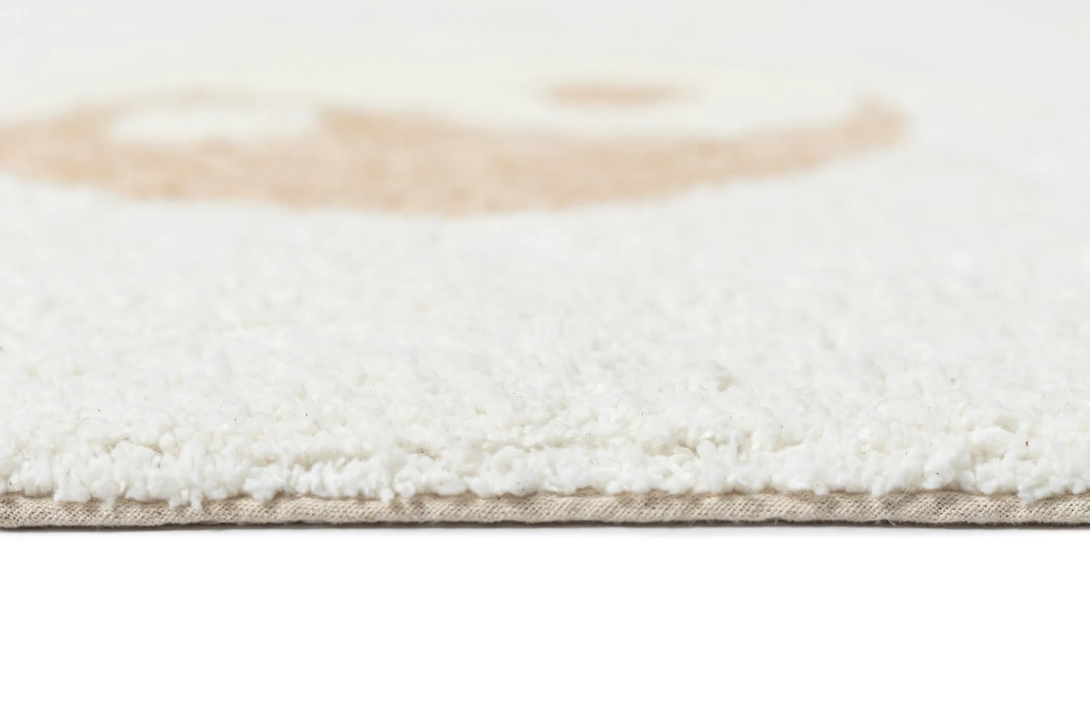 Marika Cream and Beige Yin Yang Cotton Washable Rug *NO RETURNS UNLESS FAULTY