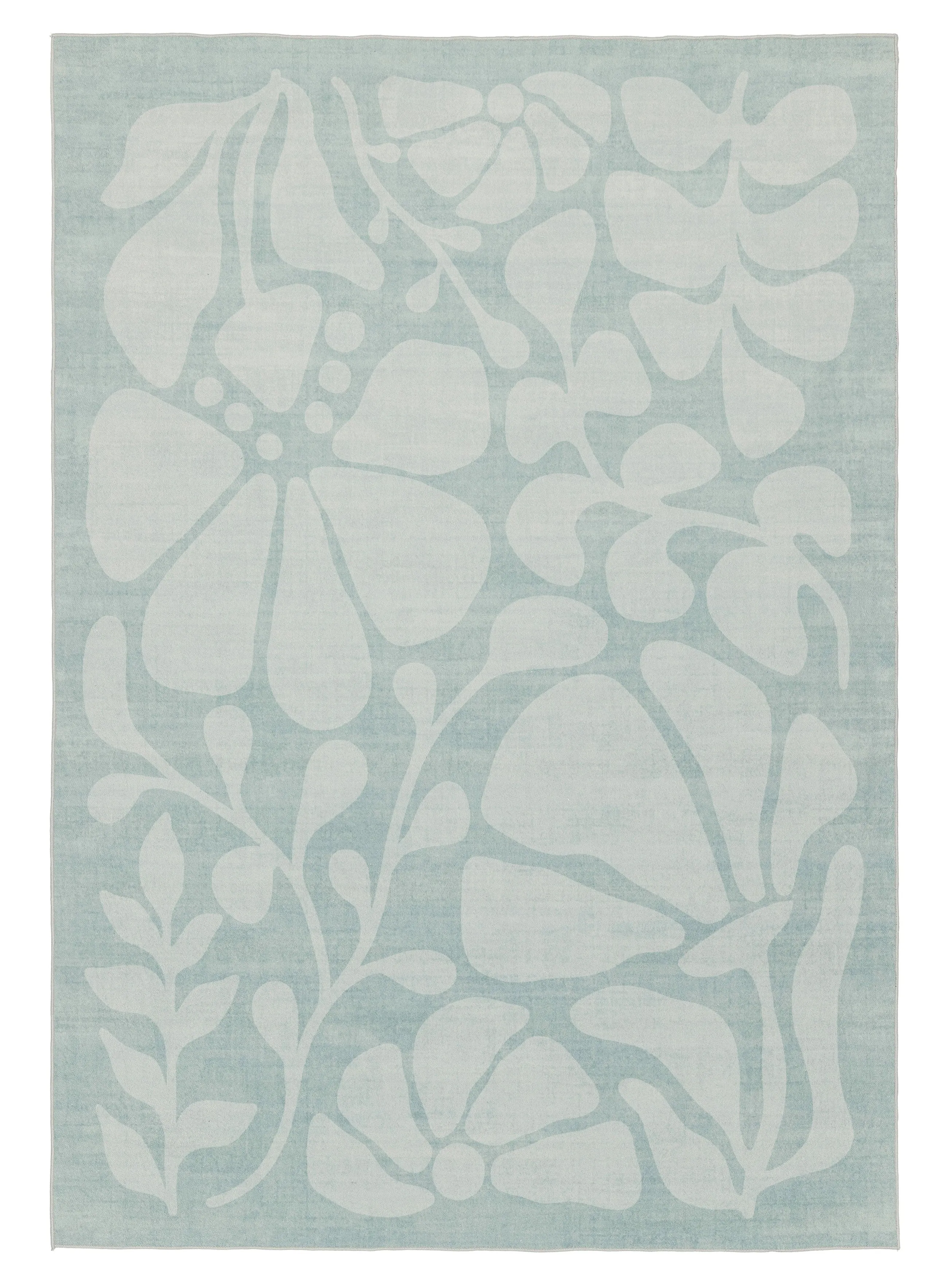 Marion Blue Botanical Washable Rugmodern color block patchwork rug