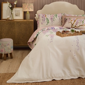 Mariposa Printed Duvet Cover Set Purplebedding sets ,throw blankets 
