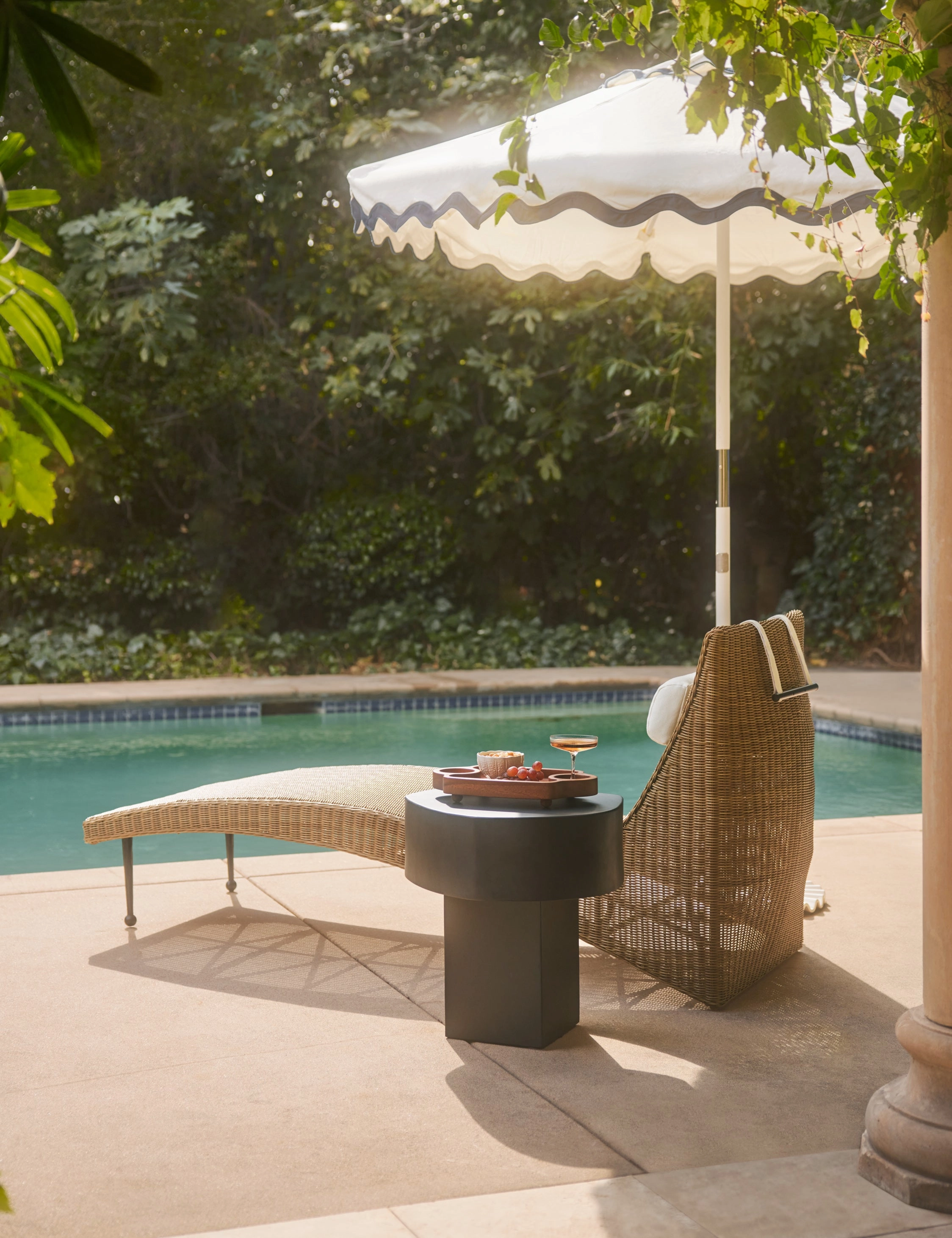 Marisol Outdoor Chaise by Sarah Sherman Samuel