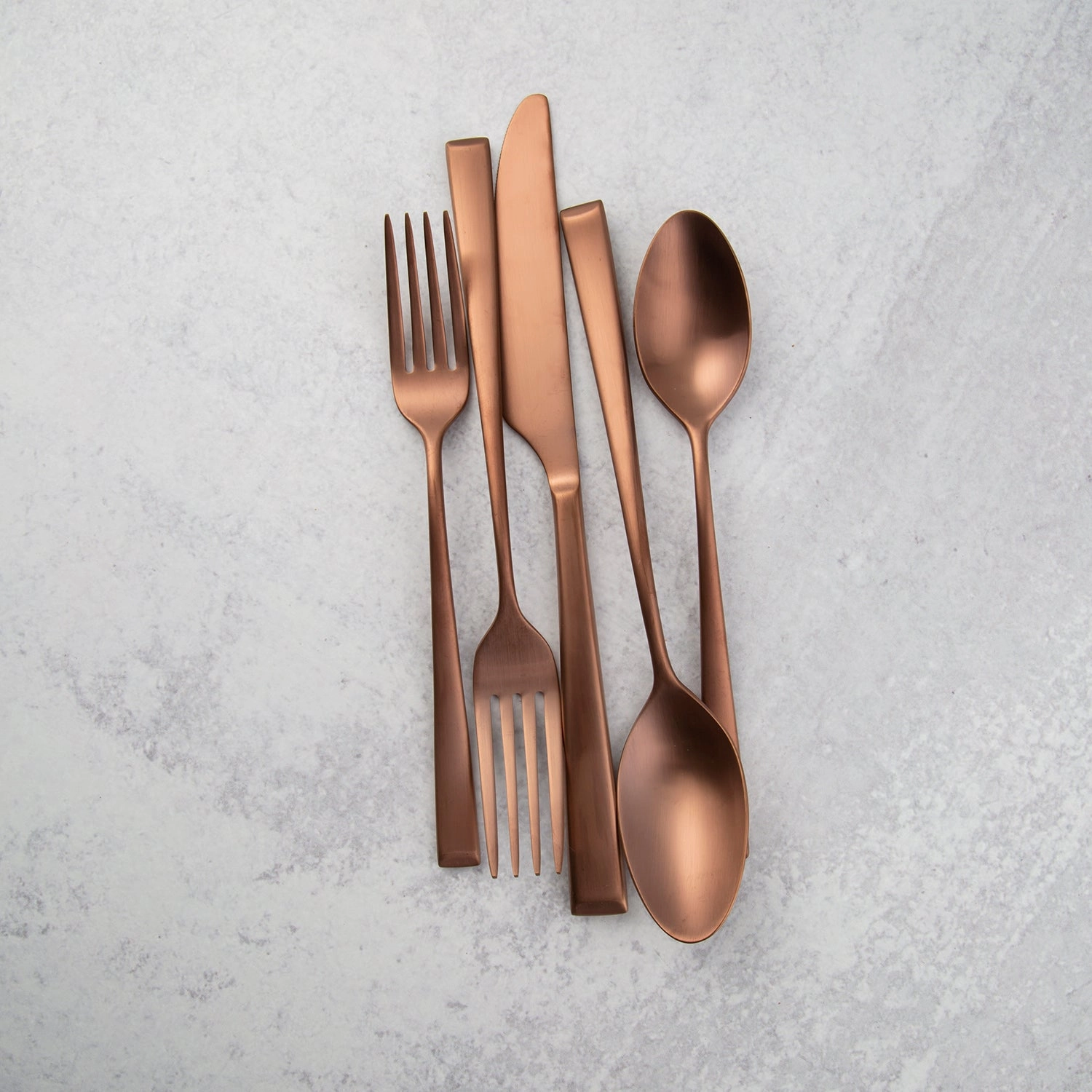 Marlise Copper Satin 20 Piece Flatware Set