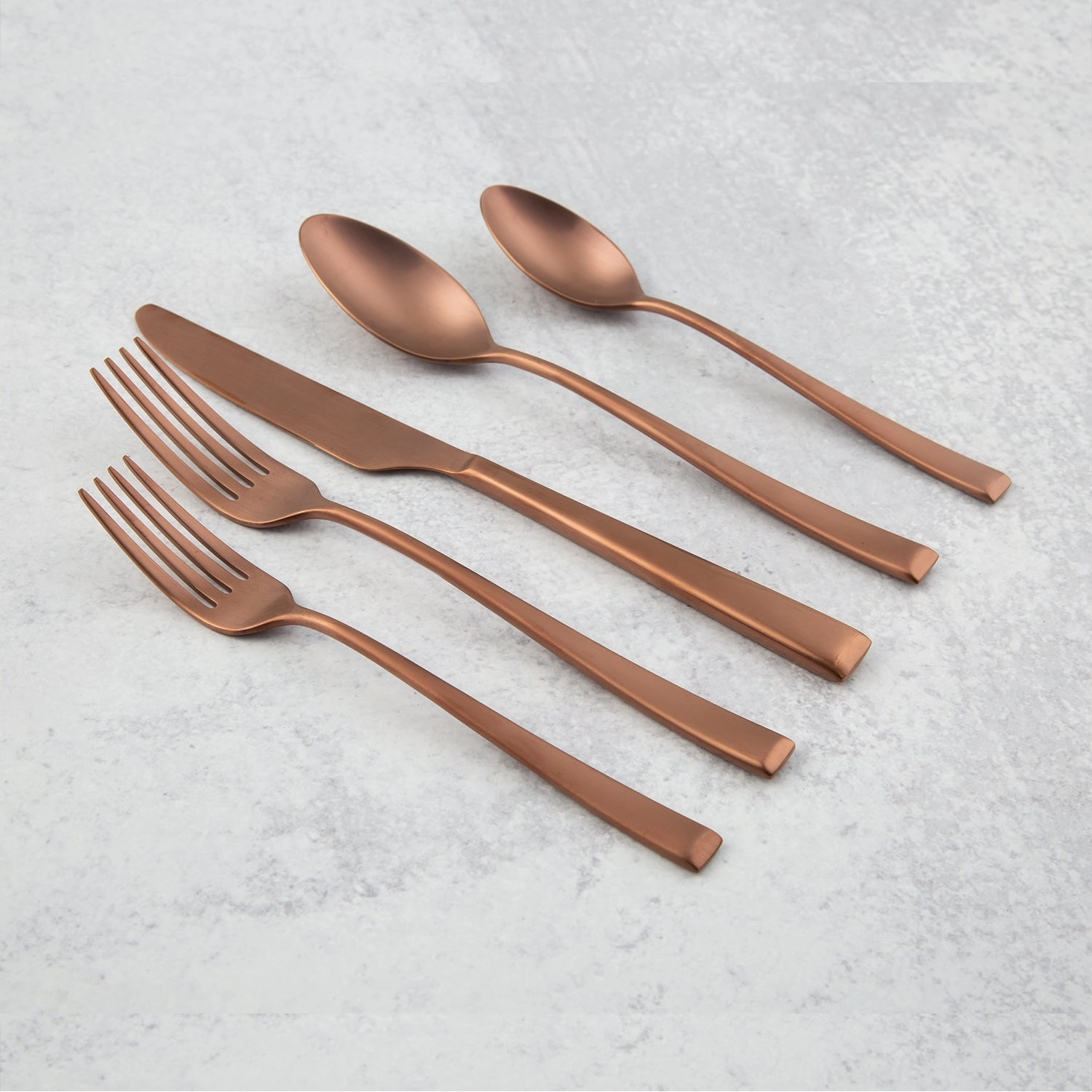 Marlise Copper Satin 20 Piece Flatware Set