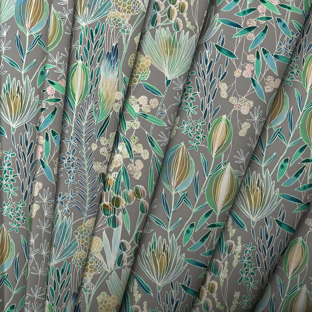 Masina Printed Cotton Made to Measure Roman Blinds Mineral