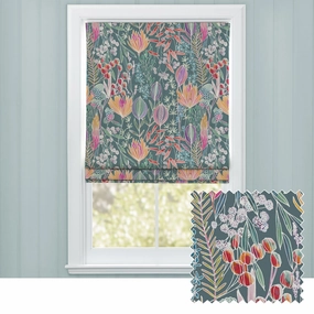 Masina Printed Cotton Made to Measure Roman Blinds Papayabedding sets ,throw blankets 