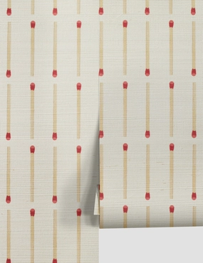 Matchstick Grasscloth Wallpapernordic style wall decor