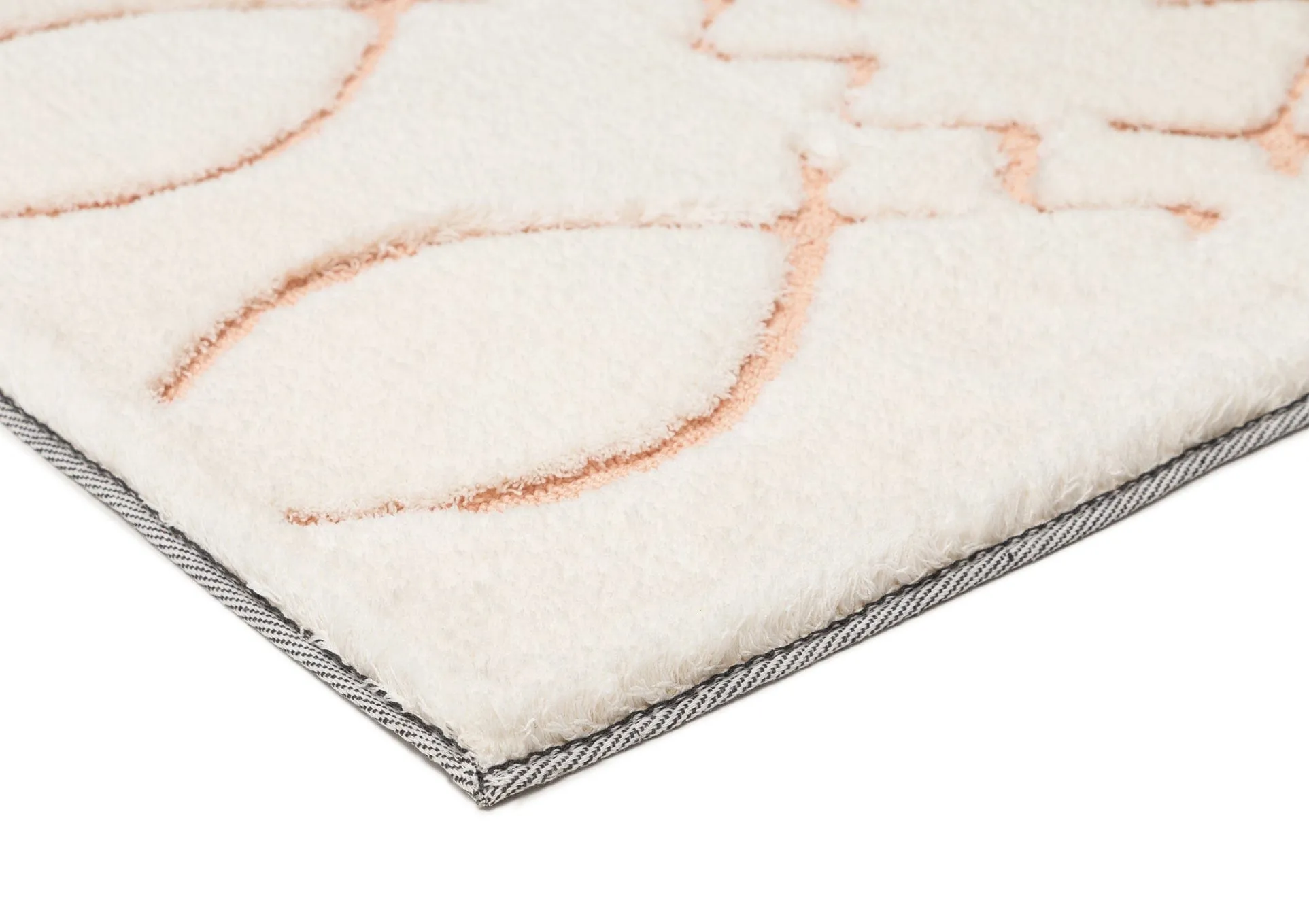 Matilda Cream and Peach Tribal Shag Rug *NO RETURNS UNLESS FAULTY