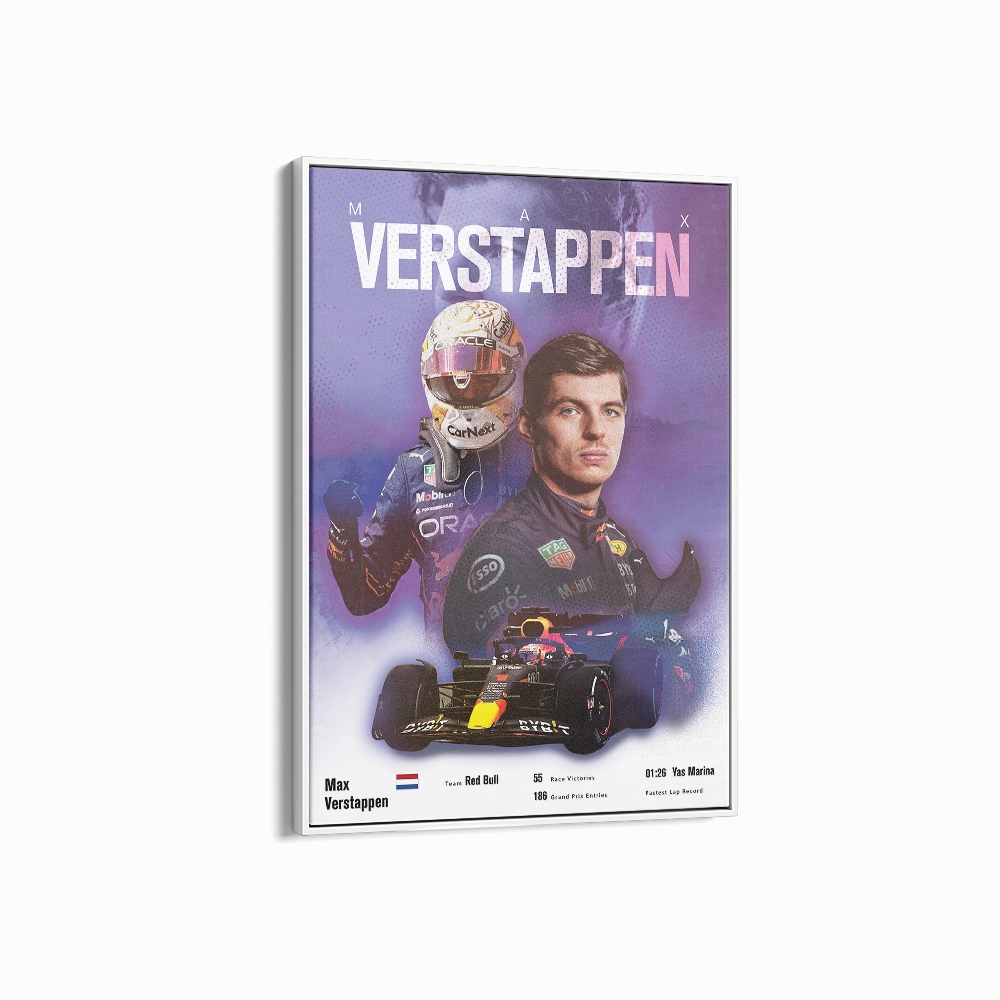 Max Verstappen Vintage F1 Print