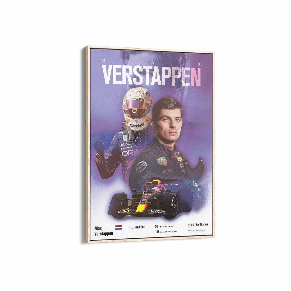 Max Verstappen Vintage F1 Print