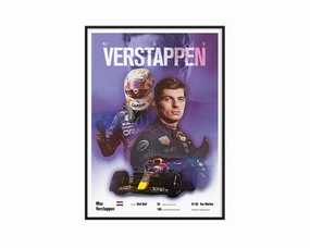 Max Verstappen Vintage F1 Printnordic style wall decor