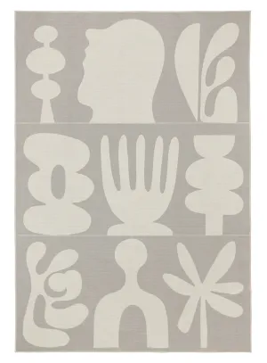 Maylee Grey Graphic Indoor Outdoor Washable Rug *NO RETURNS UNLESS FAULTYmodern color block patchwork rug