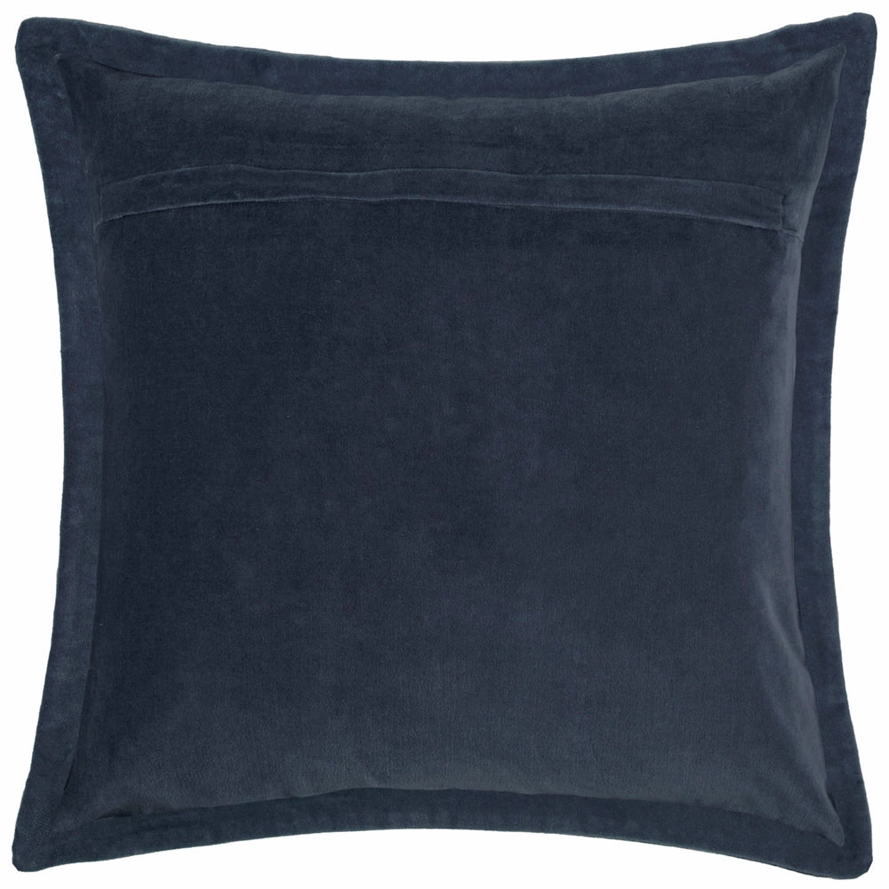 Mayura Embroidered Feather Cushion Midnight