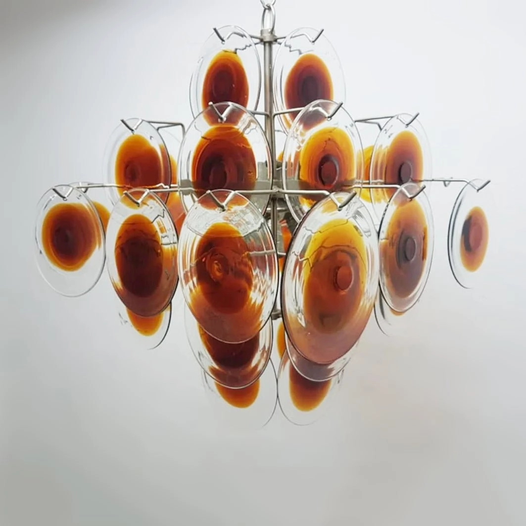 Mazzega Vistosi Murano Chandelier