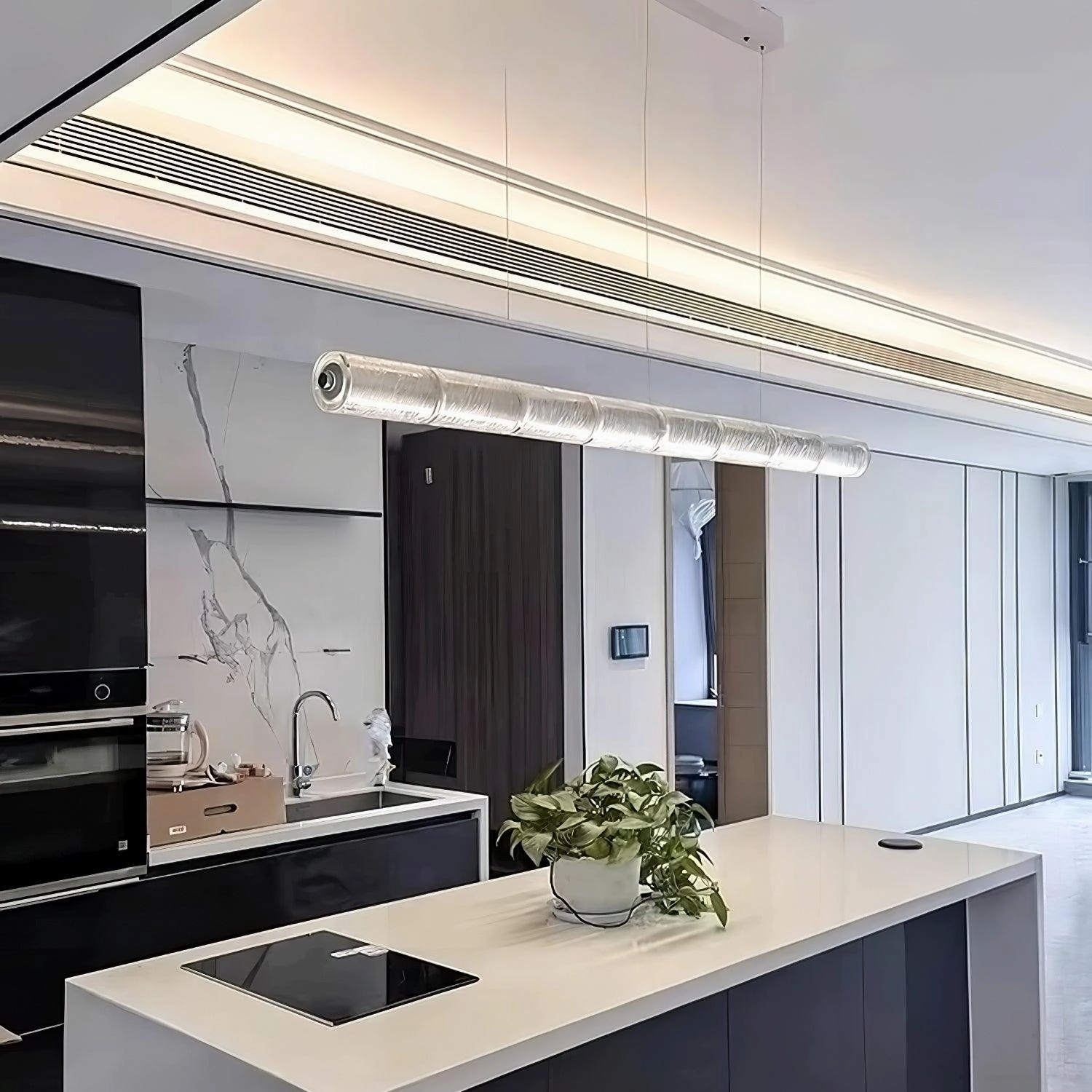 Mcdade Segmented Glass Chandelier