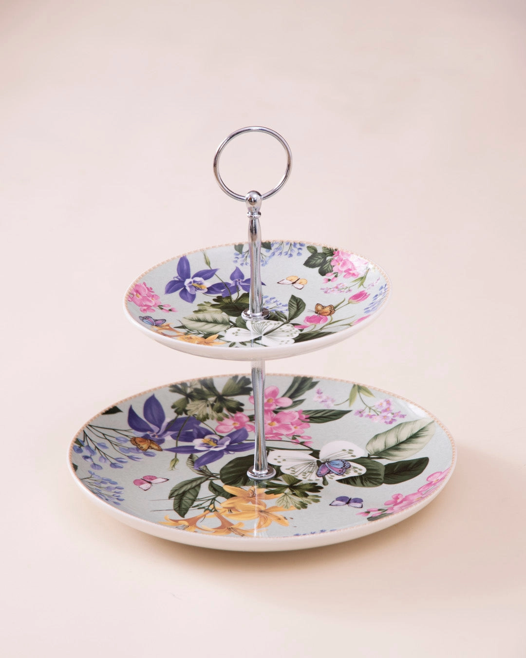 Meadow Butterfly 2-Tier Cake Standmodern kitchen decor ,kitchen dinner set ,dinnerware 