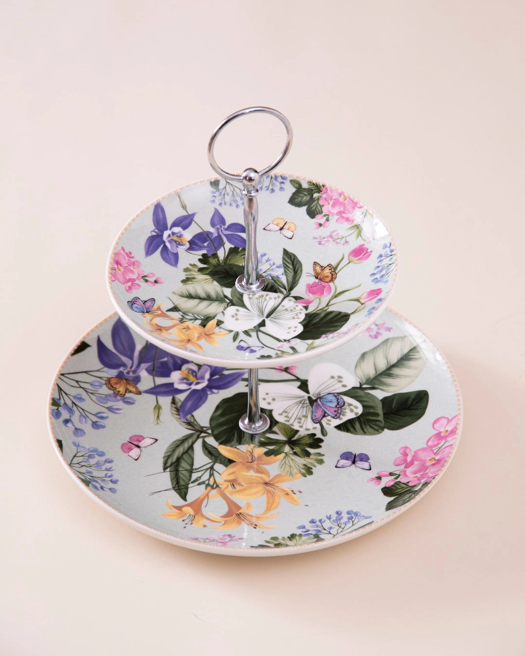 Meadow Butterfly 2-Tier Cake Stand