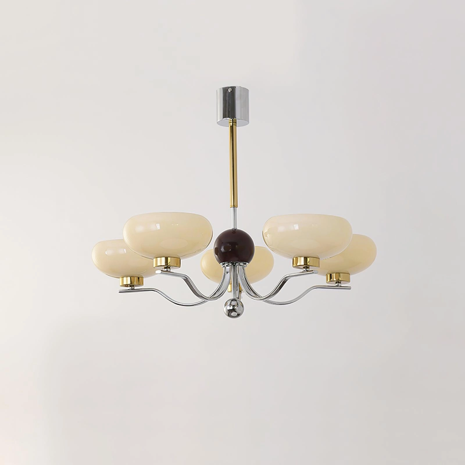 Medieval Glass Bowl Chandelier