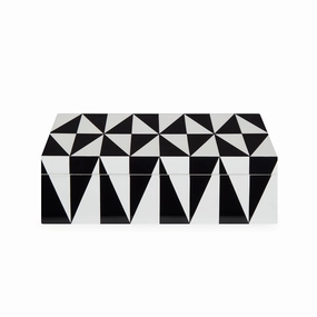 Medium Op Art Lacquer Boxdecorative storage box ,stackable storage box 