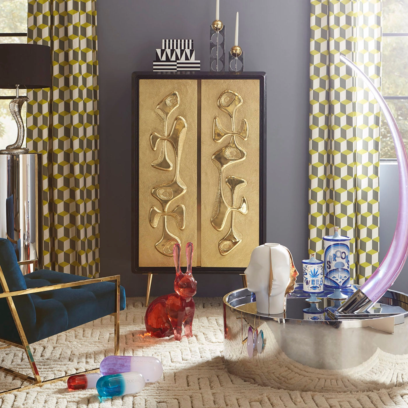 Medium Op Art Lacquer Box